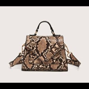 Snake print purse